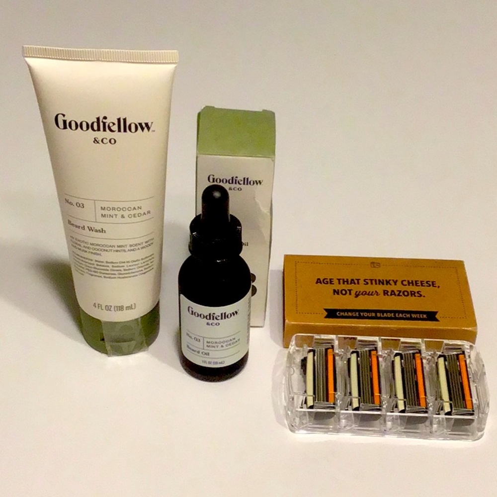 Good Fellow & CO  Bread Oil & Wash , Dollar Shave Club replacement Heads